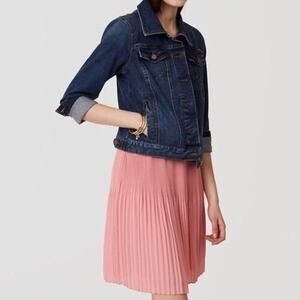 Beautiful Loft Pink Pleated Skirt Sz 2 Excellent Condition Flirty Swingy Spring